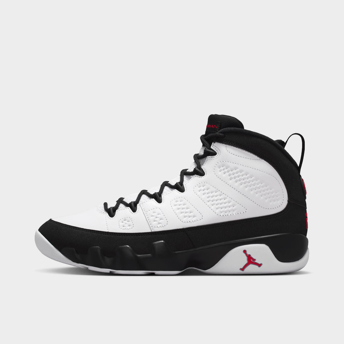 Jordan 9 Retro Blanc / Rouge Vif - Noir