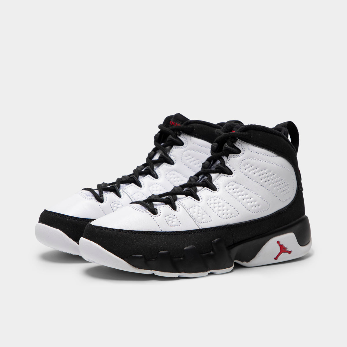Jordan 9 Retro GS White / True Red - Black