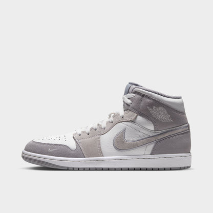 Jordan Men's 1 Mid SE Summit White / Pure Platinum - Wolf Grey
