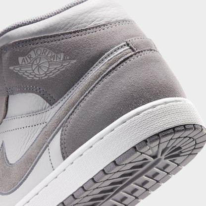 Jordan Men's 1 Mid SE Summit White / Pure Platinum - Wolf Grey