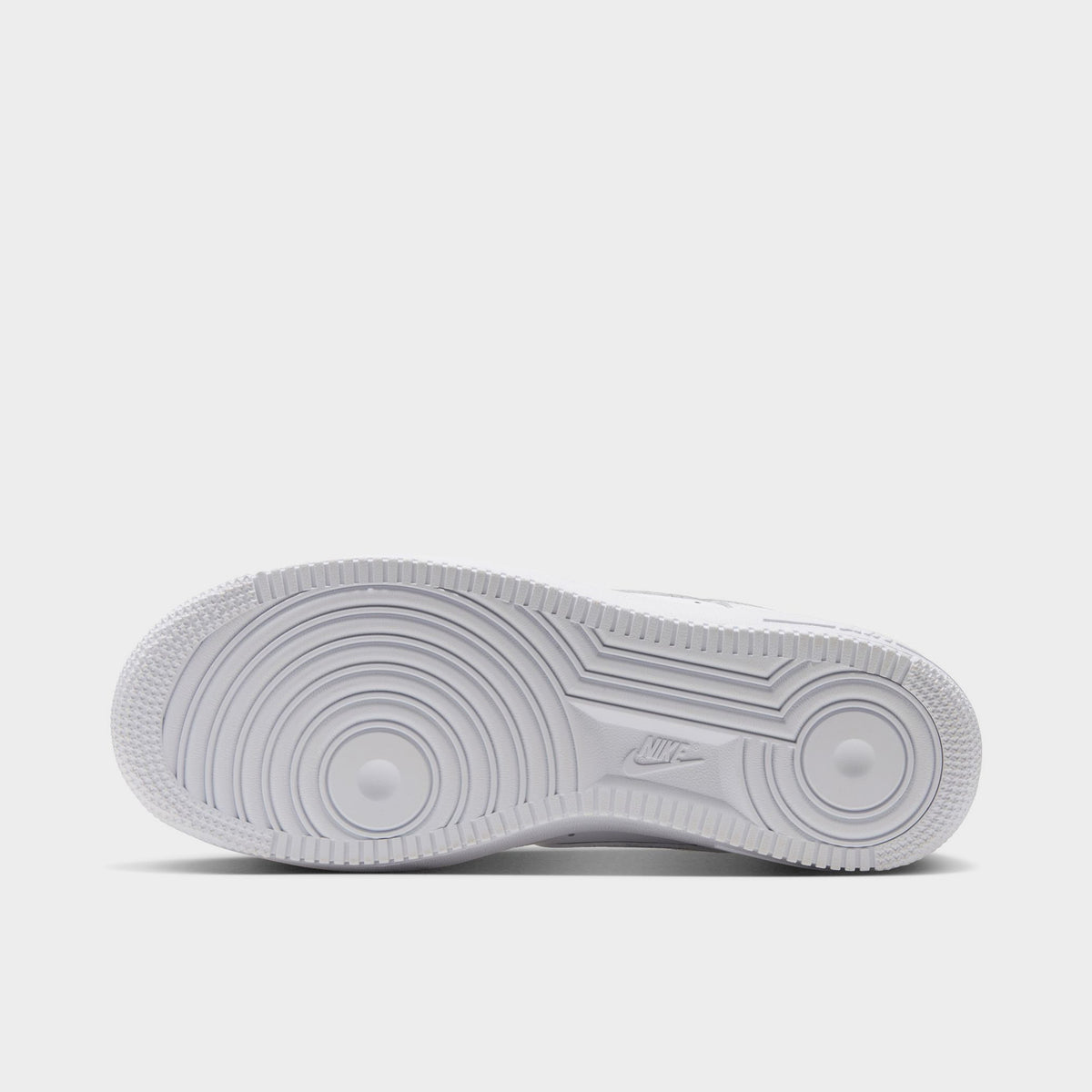 Nike Femme Air Force 1 Blanc / Blanc – Argent métallisé