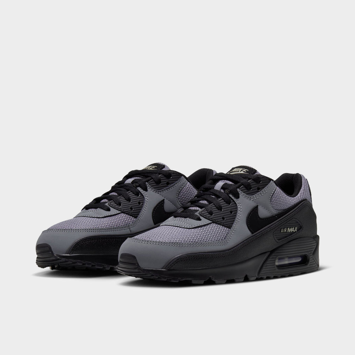Nike Air Max 90 Noir / Gris Froid-Vert Armée