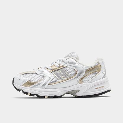New Balance Toddler's IZ530RD Blanc / Beige - Argent