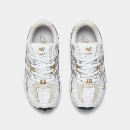 New Balance Toddler's IZ530RD Blanc / Beige - Argent