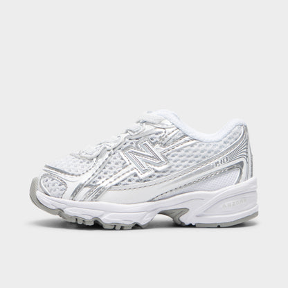 New Balance Infants' 740 White / Silver Metallic