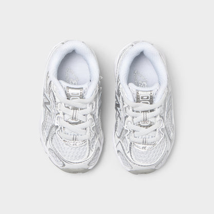 New Balance Infants' 740 White / Silver Metallic
