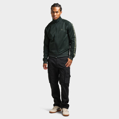 Fred Perry Contrast Tape Track Jacket / Night Green