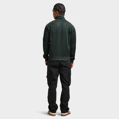 Fred Perry Contrast Tape Track Jacket / Night Green