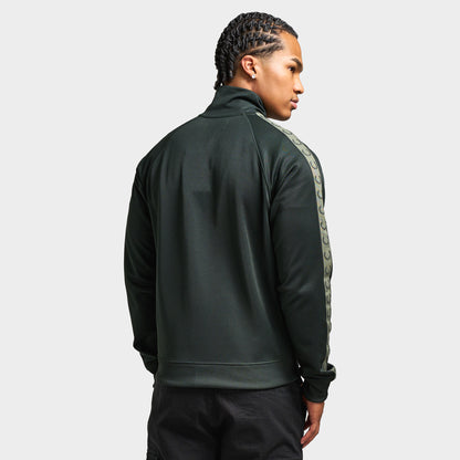 Fred Perry Contrast Tape Track Jacket / Night Green