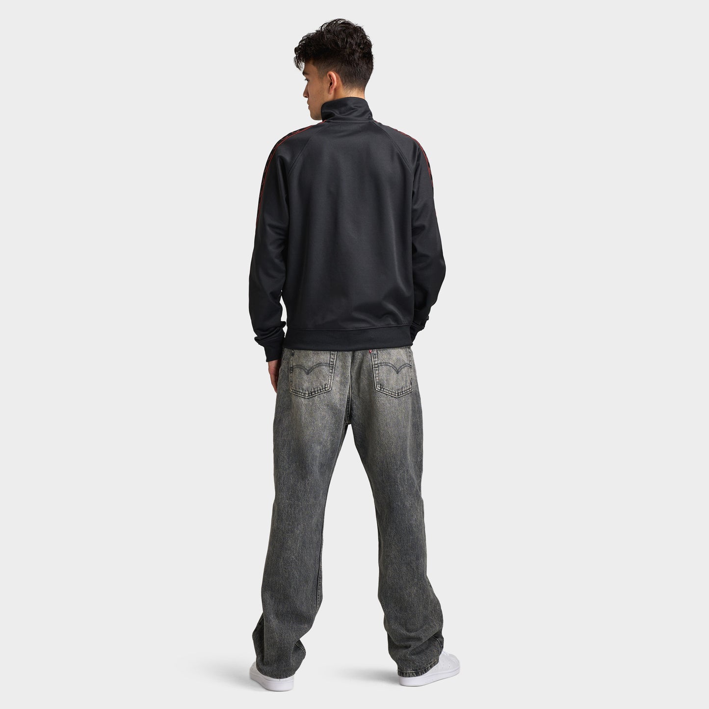 Fred Perry Contrast Tape Track Jacket Black / Black