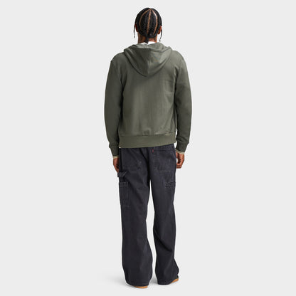 Fred Perry Fullzip Hoodie Field Green / Oatmeal