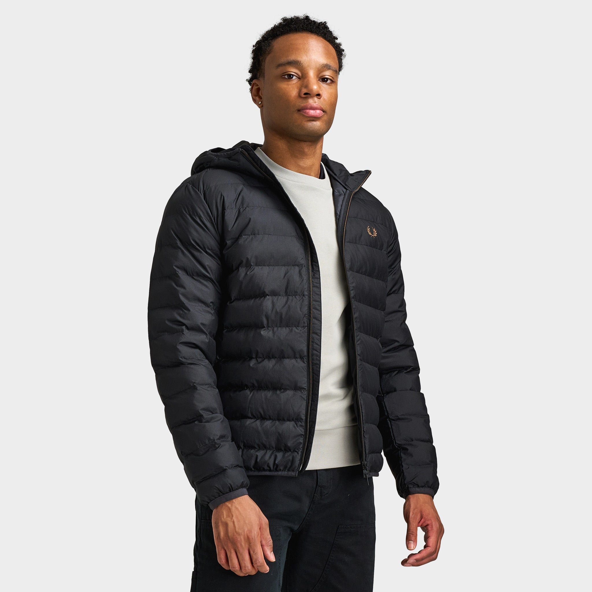 Fred Perry Hooded Insulated Jacket / Black – JD Sports