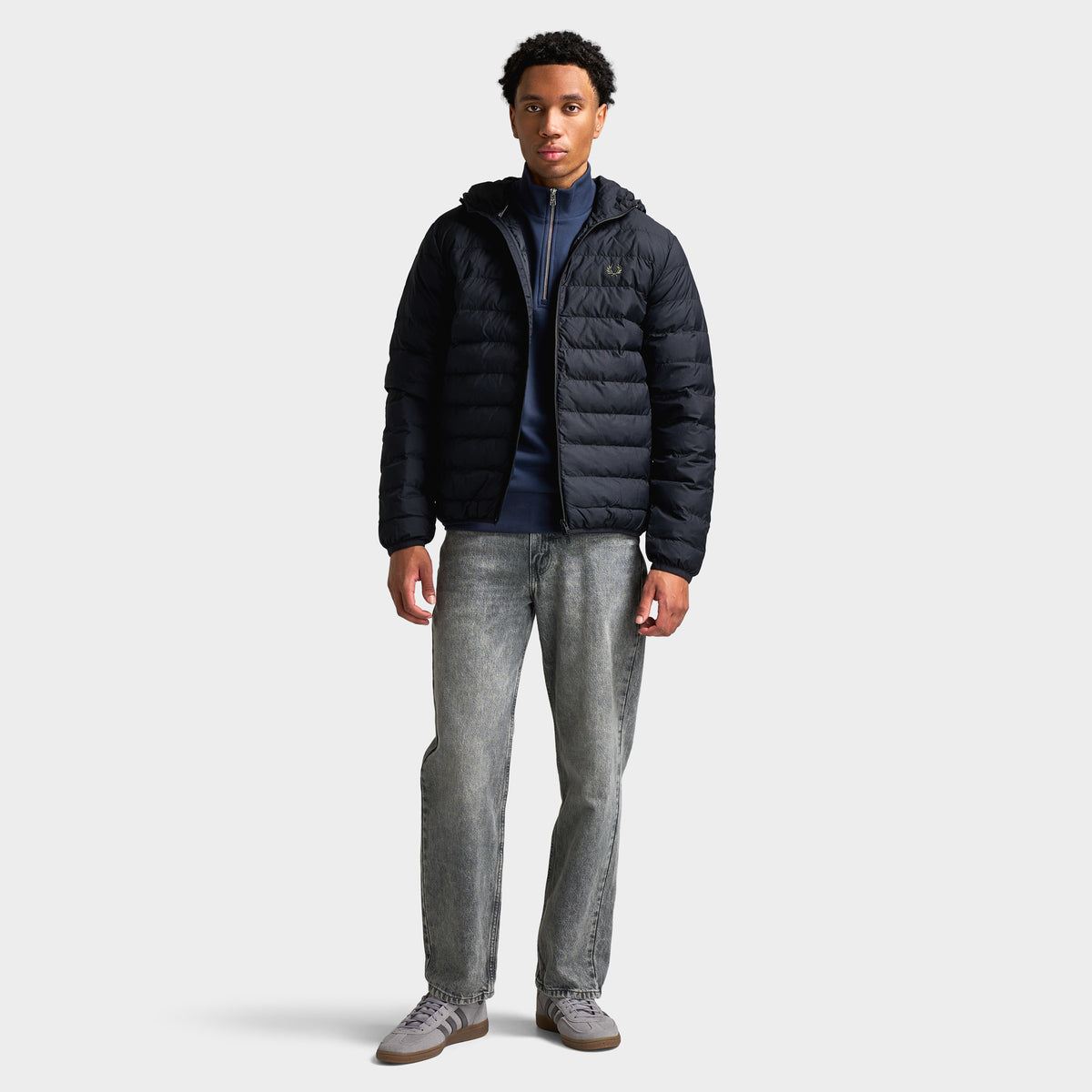 Fred Perry Hooded Insulated Jacket / Black