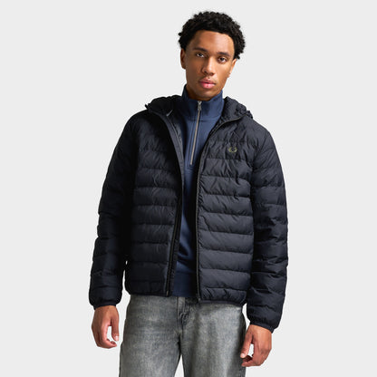 Fred Perry Hooded Insulated Jacket / Black
