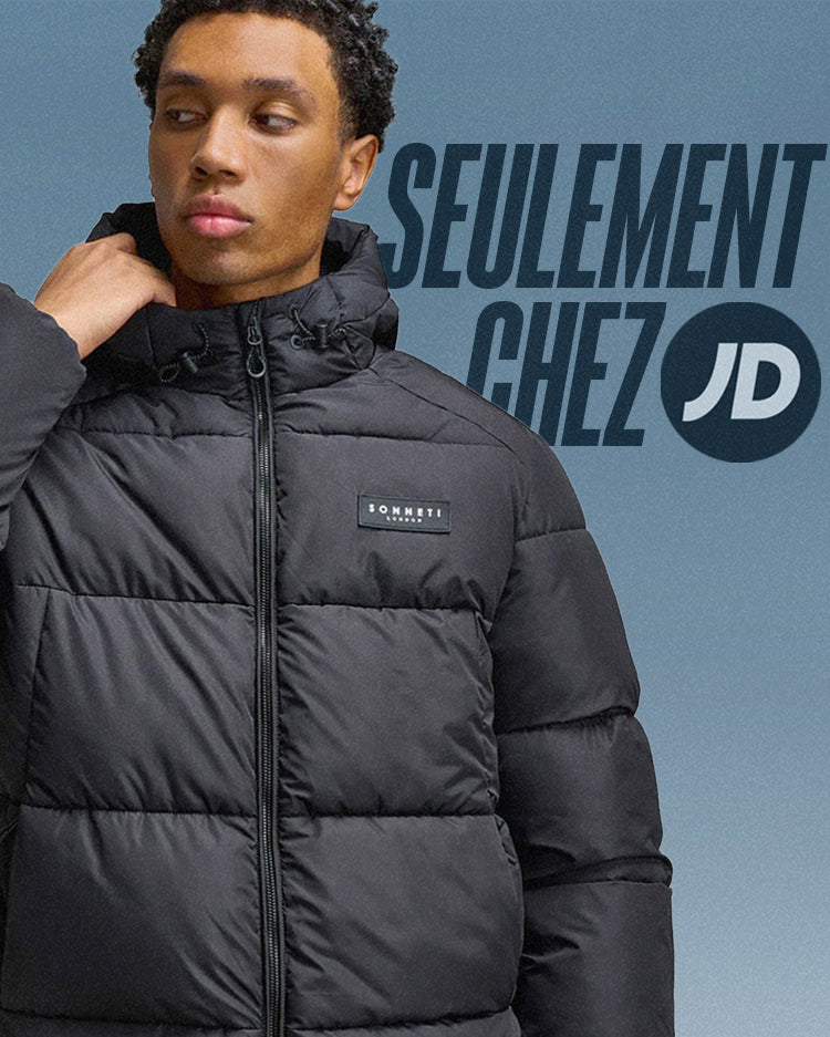 L’homme porte la veste Sonneti Terrain Bubble « Noir ». Magasinez Global Access dès maintenant chez JD Sports