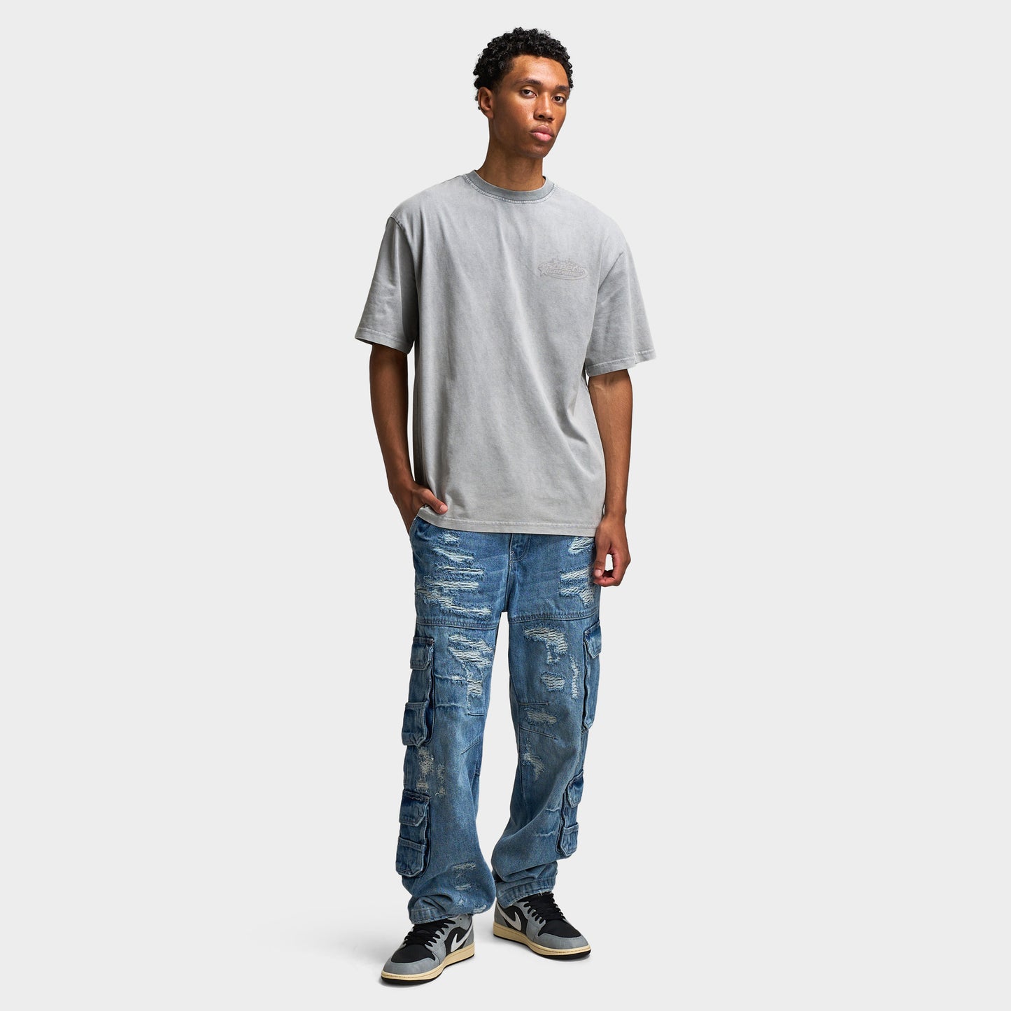 Jordan Craig Brian Rip & Repair Jeans / Aged Wash