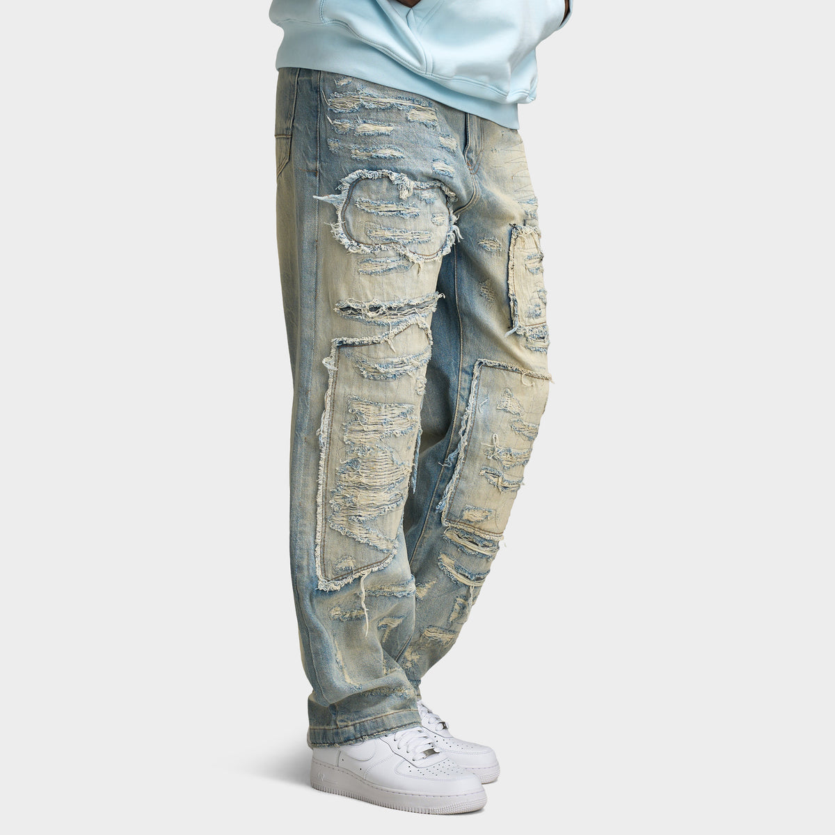 Jordan Craig Reconstructed Denim Jeans Brian Fit Arctic Wash