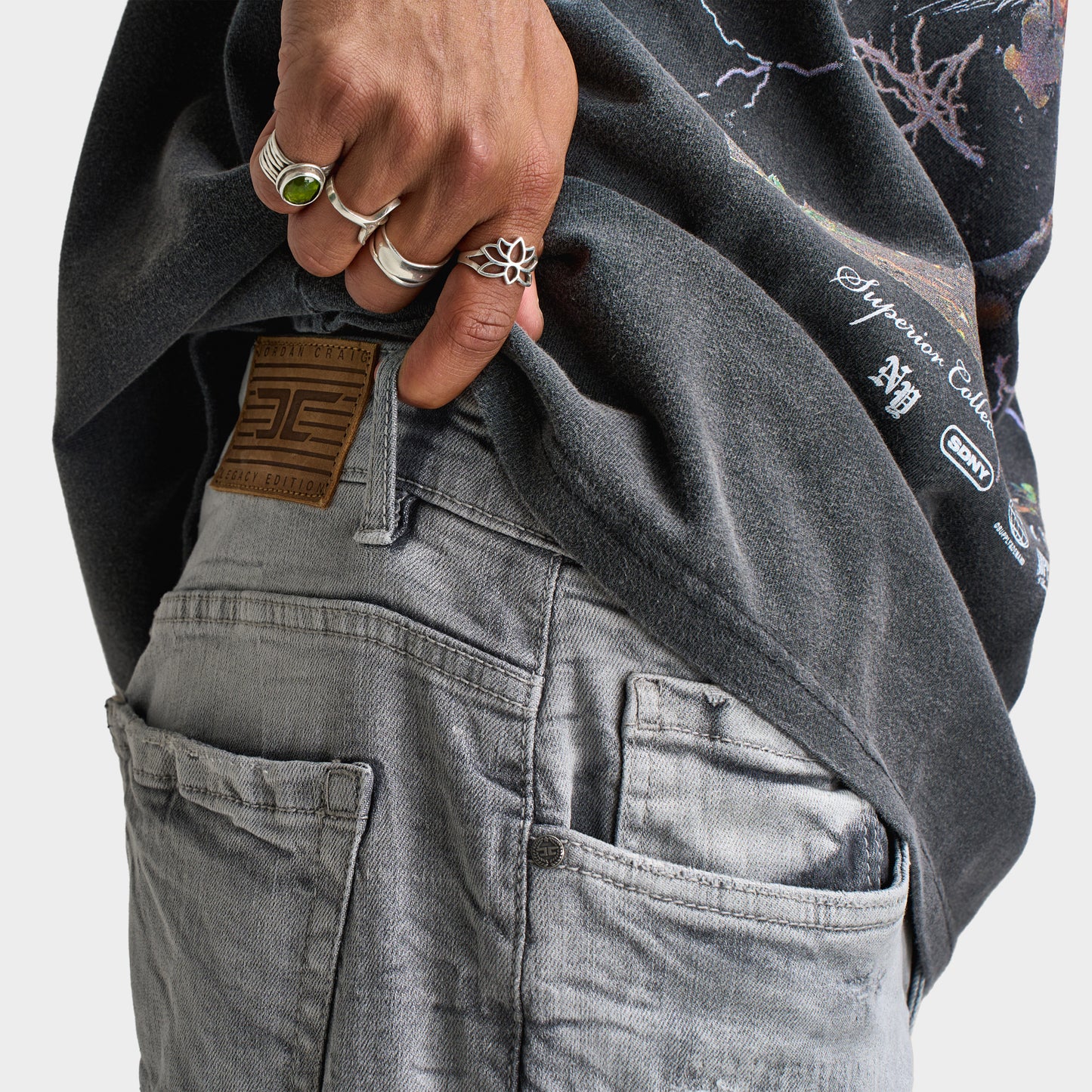 Jordan Craig Revelation Denim Jeans Collins Fit / Cement Wash