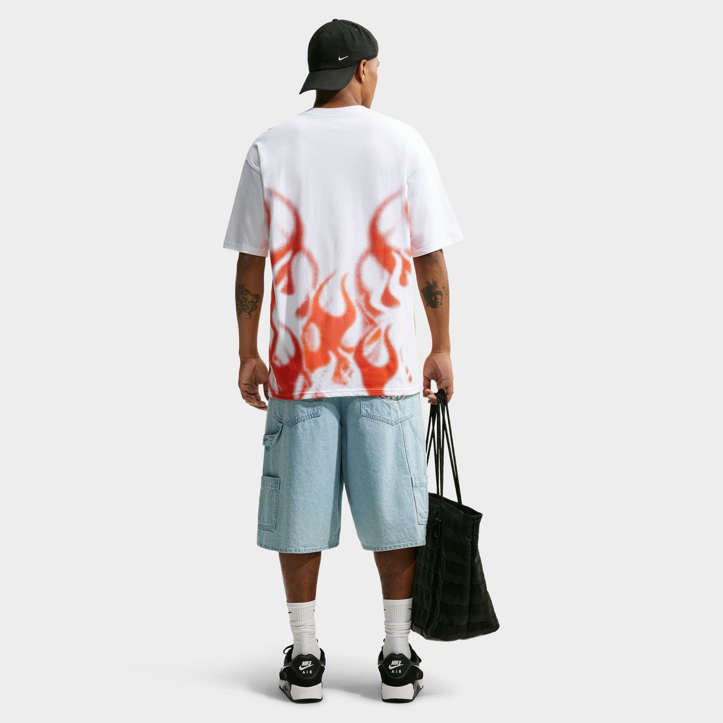 Nike Sportswear Max 90 T-shirt Flammes / Blanc