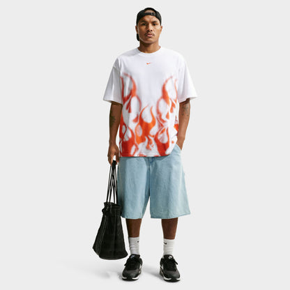 Nike Sportswear Max 90 T-shirt Flammes / Blanc