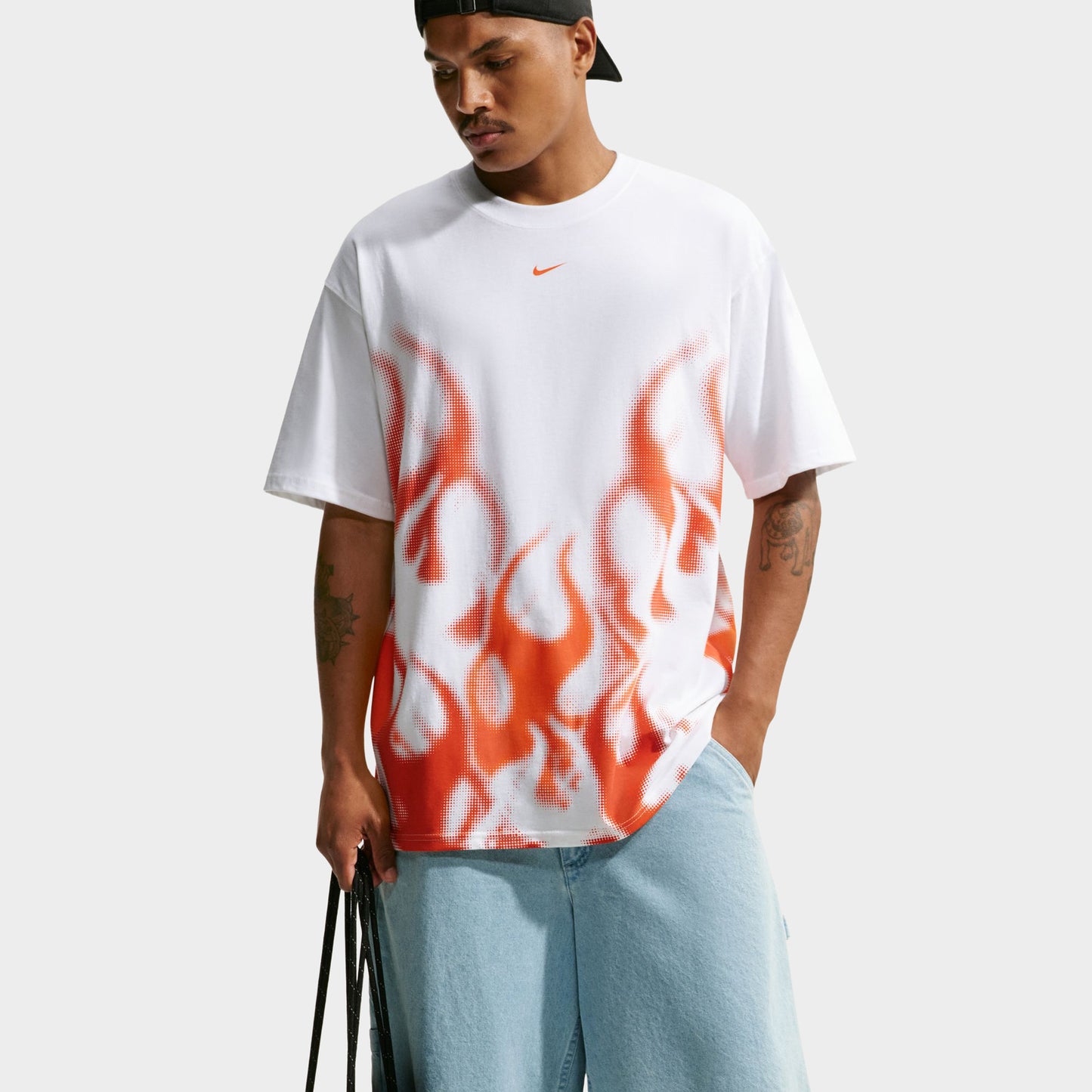 Nike Sportswear Max 90 T-shirt Flammes / Blanc