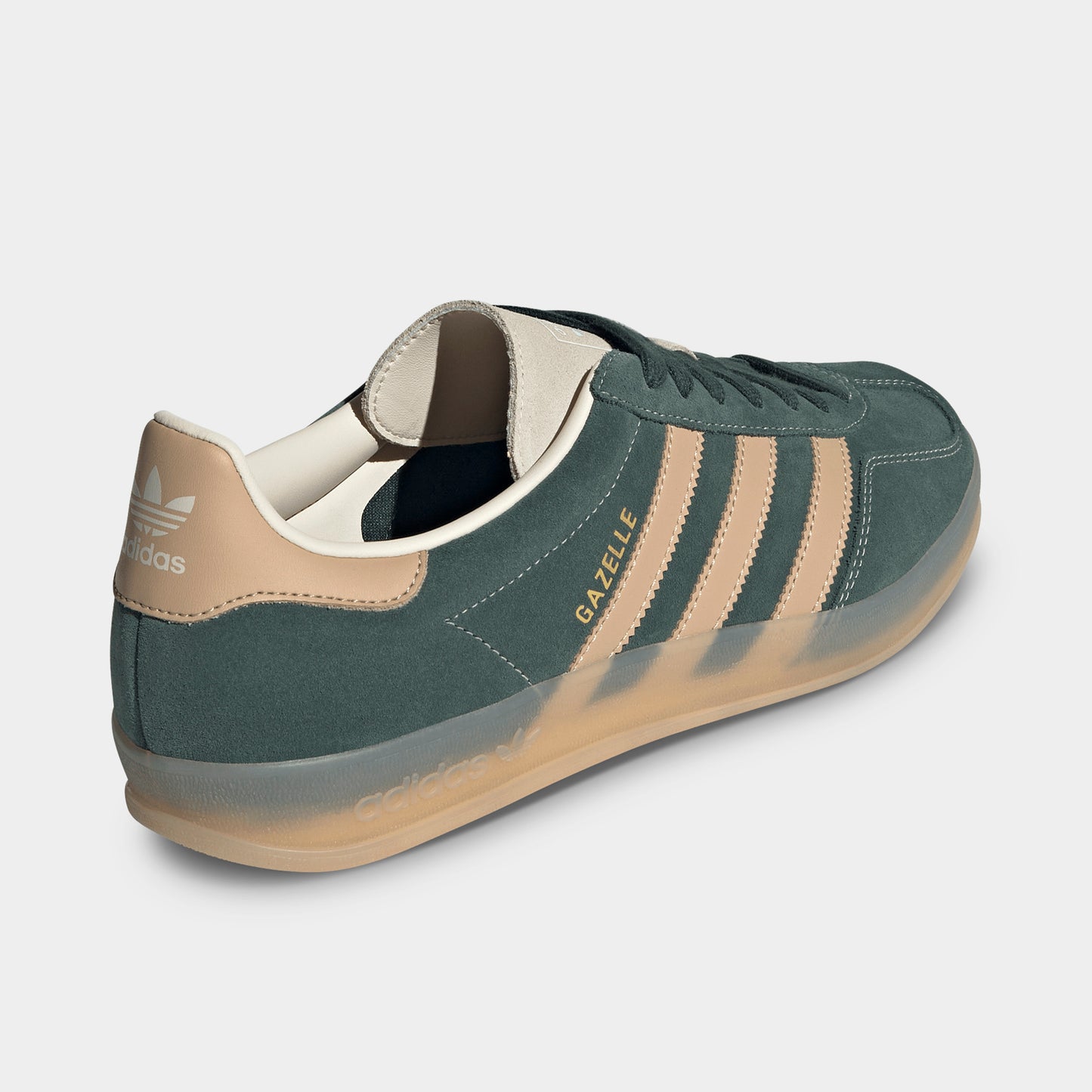 adidas Originals Gazelle Indoor Vert Ombre / Grès Chaud