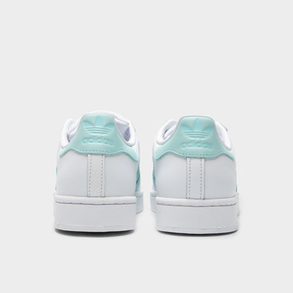 adidas Superstar 2 Femmes Blanc / Semi Flash Aqua - Easy Mint