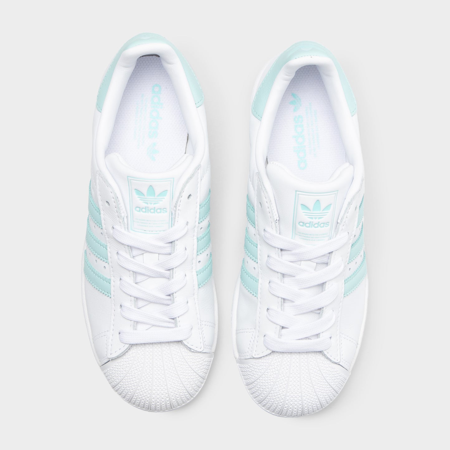 adidas Superstar 2 Femmes Blanc / Semi Flash Aqua - Easy Mint