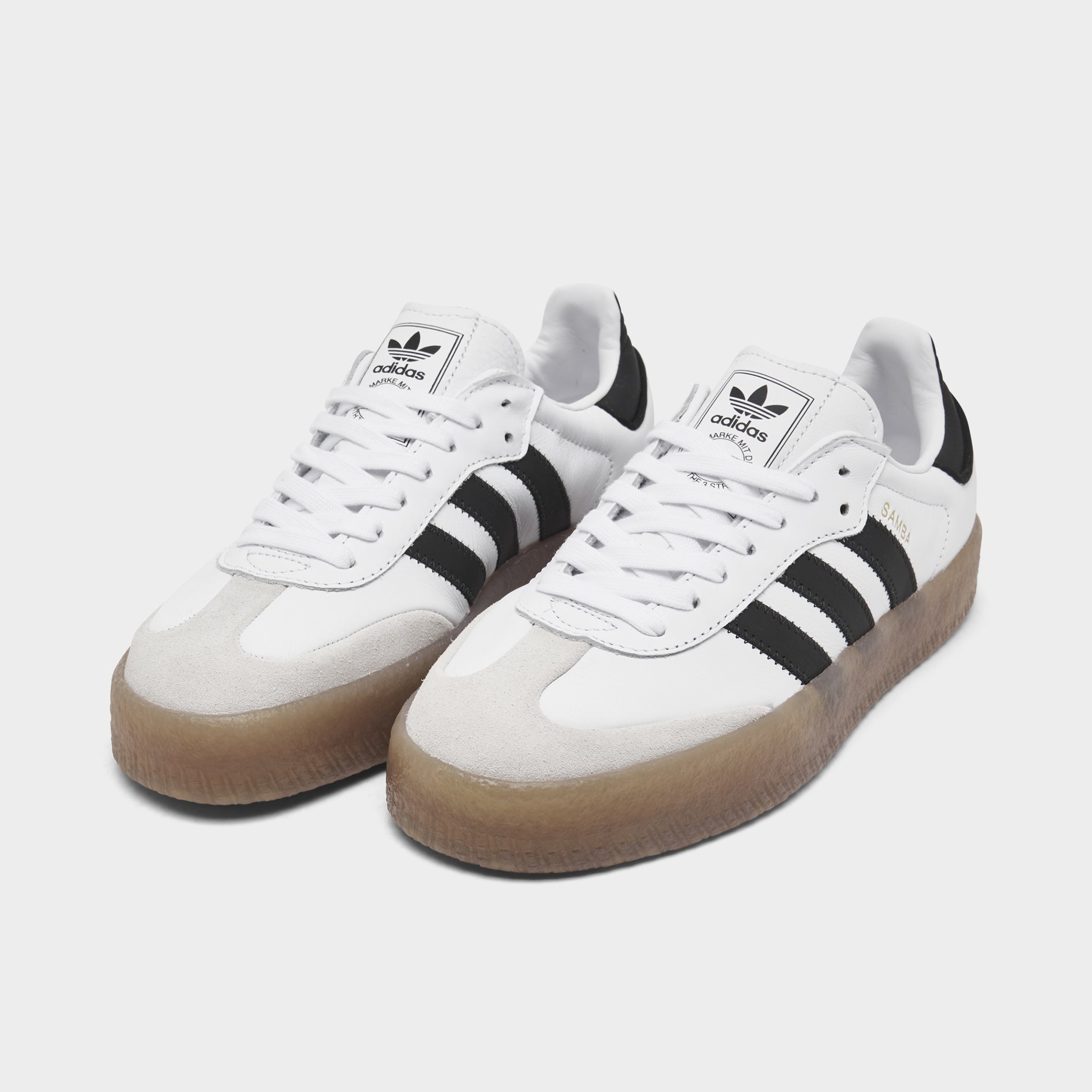 美品☆adidas☆adidas original☆SANBAE☆24cm adidas Women's Sambae Footwear White / Core Black - Gold
