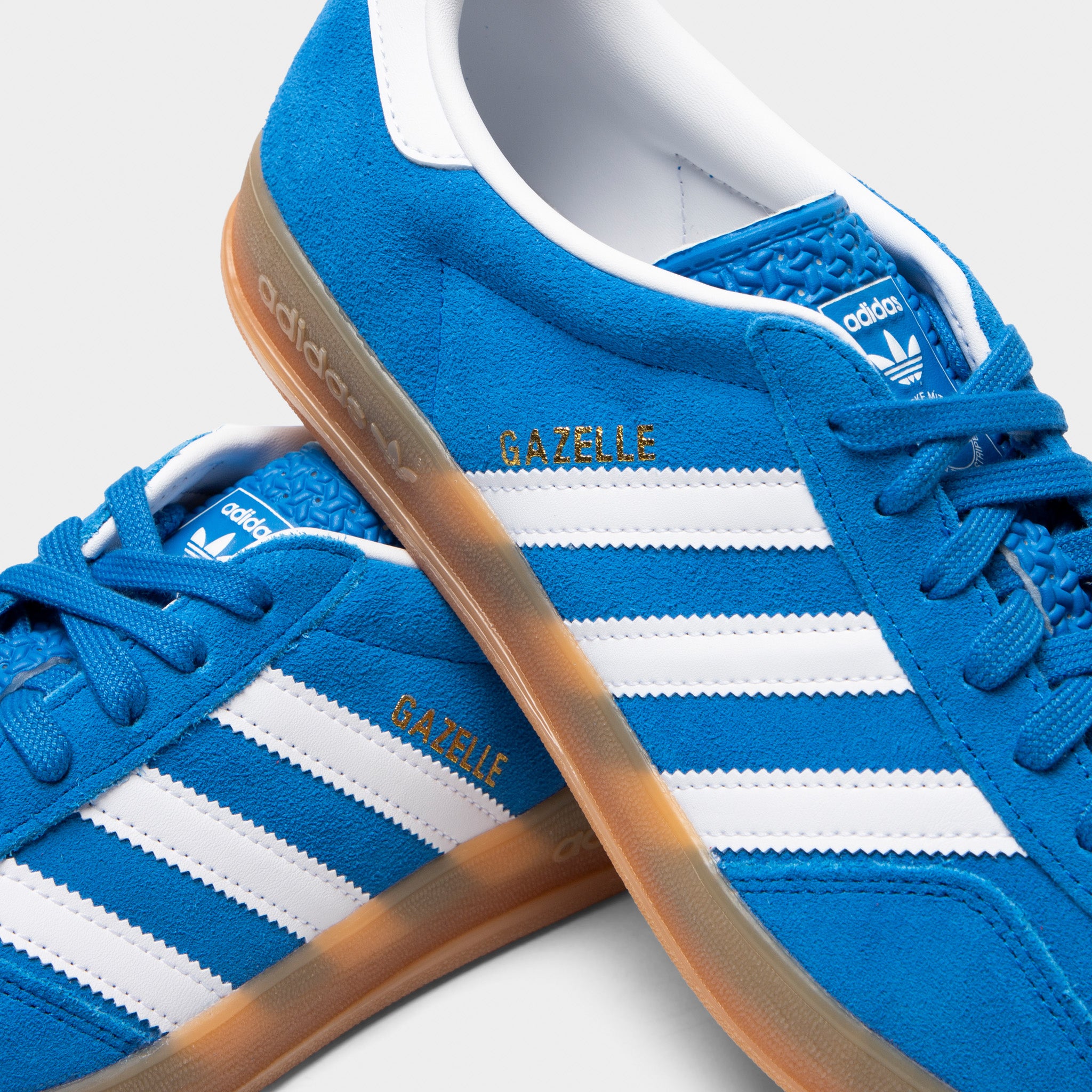 adidas Gazelle Indoor Blue Bird / White - Gum – JD Sports