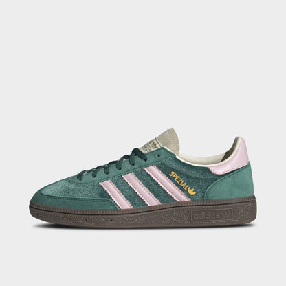 adidas Women's Handball Spezial Collegiate Green / Clear Pink - Cream White