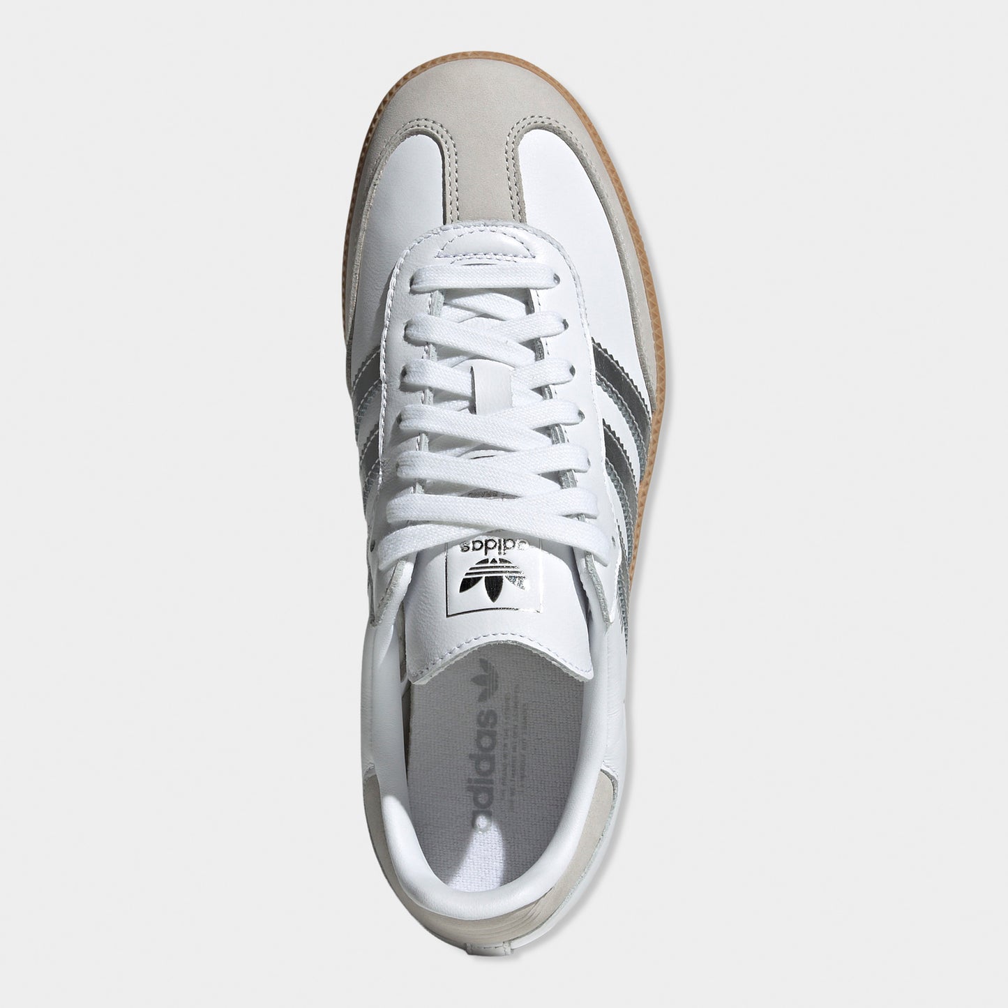adidas Femme Samba OG Blanc / Argent Métallique - Gris