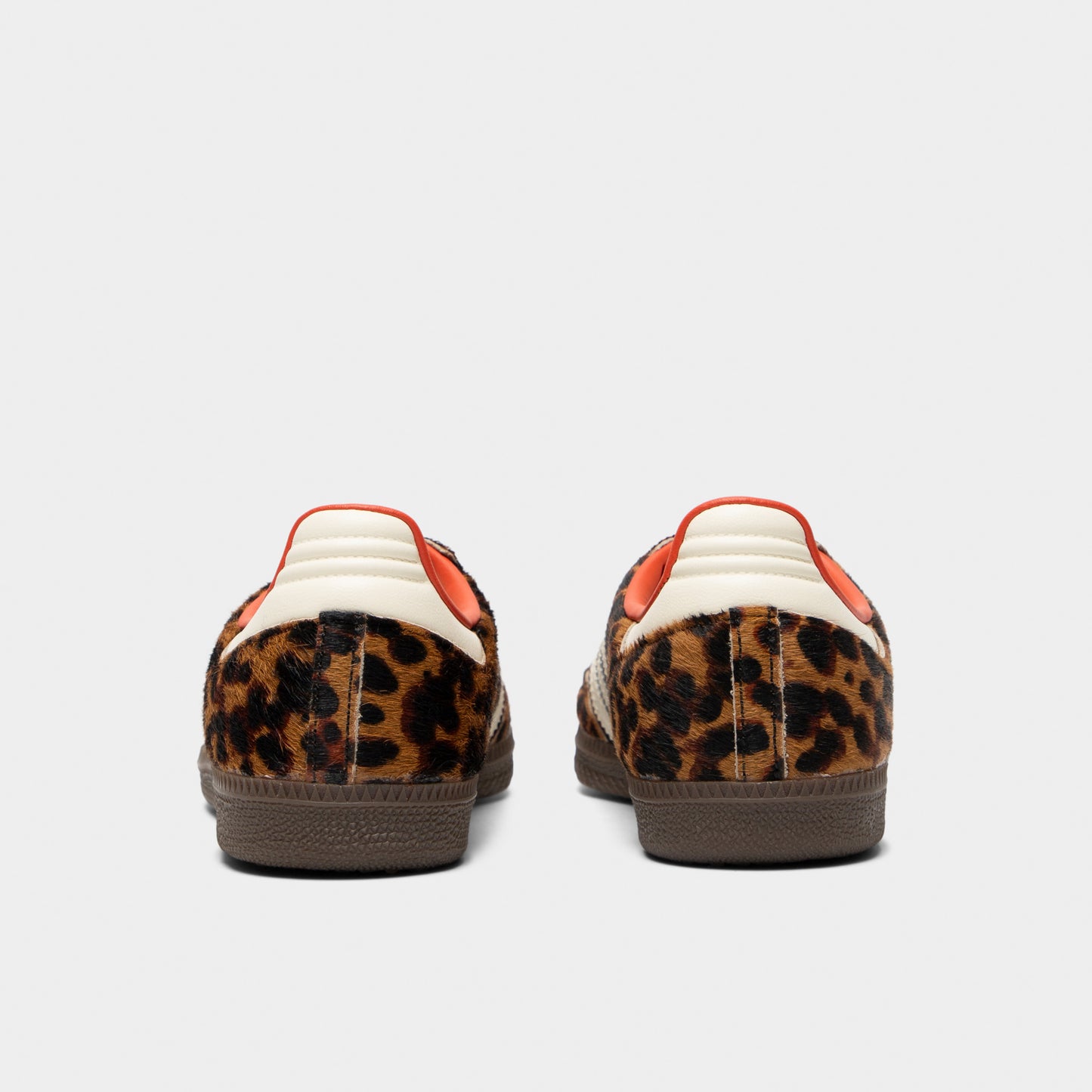 adidas Originals Women's Samba OG Leopard Core Black / Preloved Red - Cream White