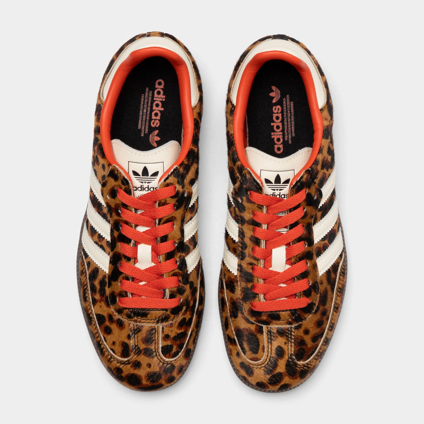 adidas Originals Women's Samba OG Leopard Core Black / Preloved Red - Cream White