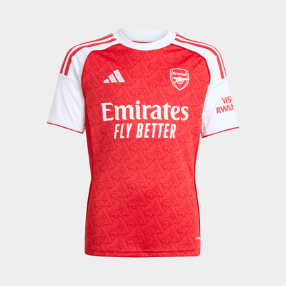 adidas Juniors' Arsenal FC 25/26 Jersey Youth Better Scarlet / White