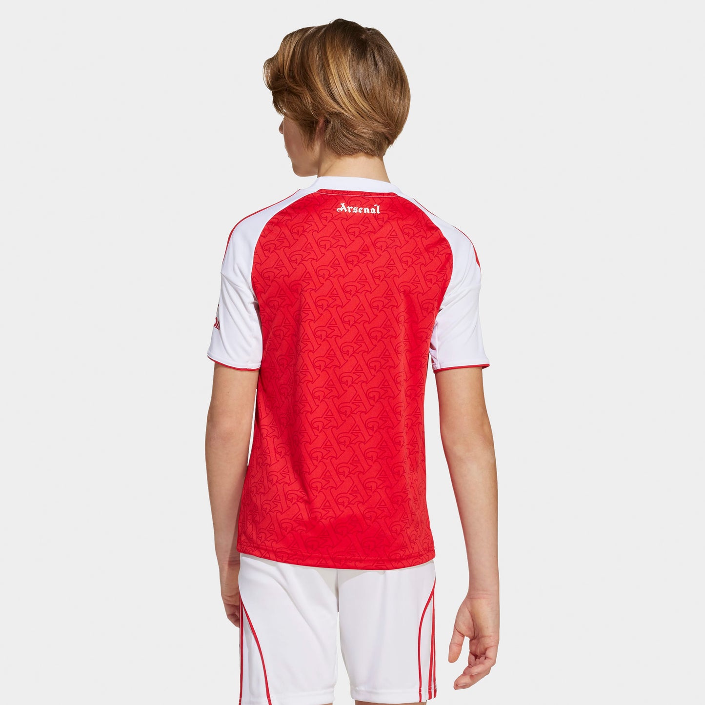 adidas Juniors' Arsenal FC 25/26 Jersey Youth Better Scarlet / White