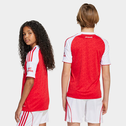 adidas Juniors' Arsenal FC 25/26 Jersey Youth Better Scarlet / White