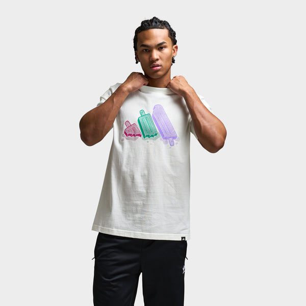【Adidas Originals】 Lounge アイス グラフィックTシャツ adidas Lounge Ice Graphic T-Shirt / White | JD Sports