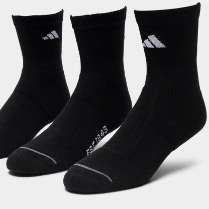 adidas Men's Cushioned Sport 2.0 High QTR Socks (3P)/ White