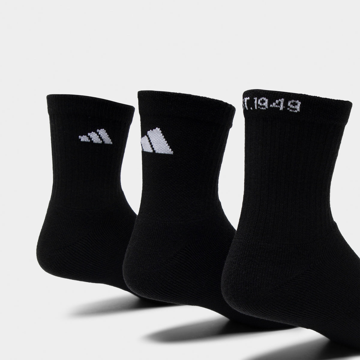 adidas Men's Cushioned Sport 2.0 High QTR Socks (3P)/ White