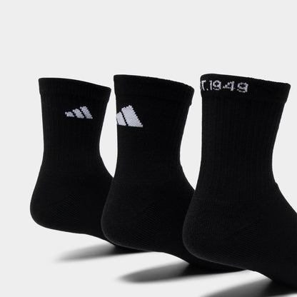 adidas Men's Cushioned Sport 2.0 High QTR Socks (3P)/ White