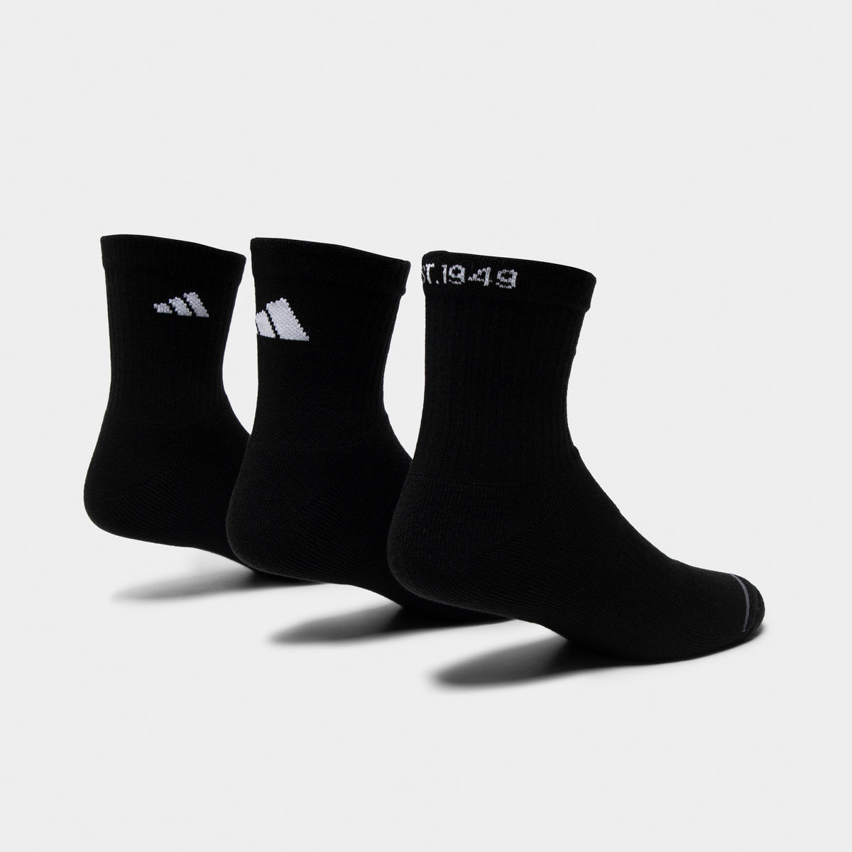 adidas Men's Cushioned Sport 2.0 High QTR Socks (3P)/ White