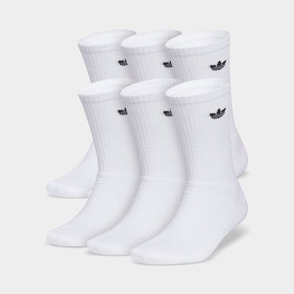 adidas Originals Trefoil 2.0 Crew Socks (6-Pack) / White