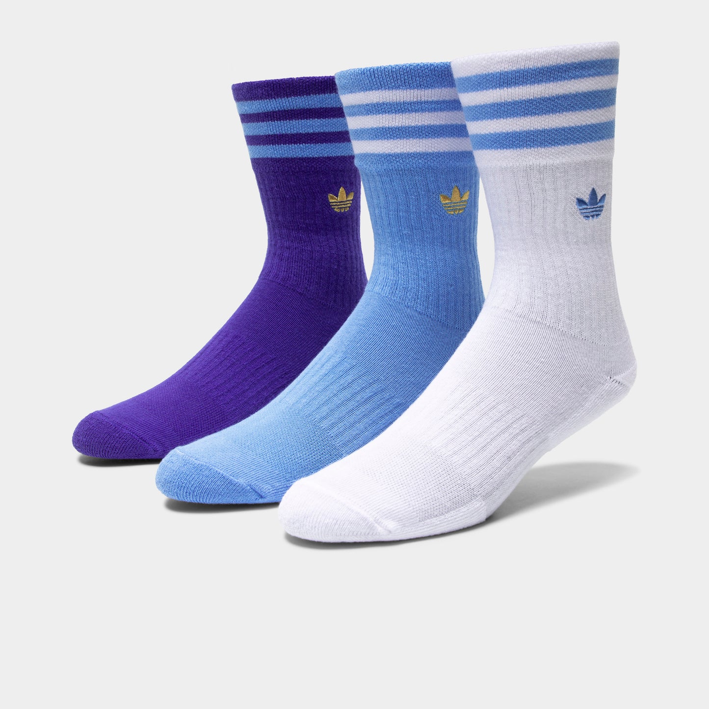 adidas Originals Roller 4.0 Crew Socks (3 Pack) Blue / White