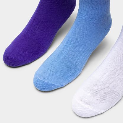 adidas Originals Roller 4.0 Crew Socks (3 Pack) Blue / White