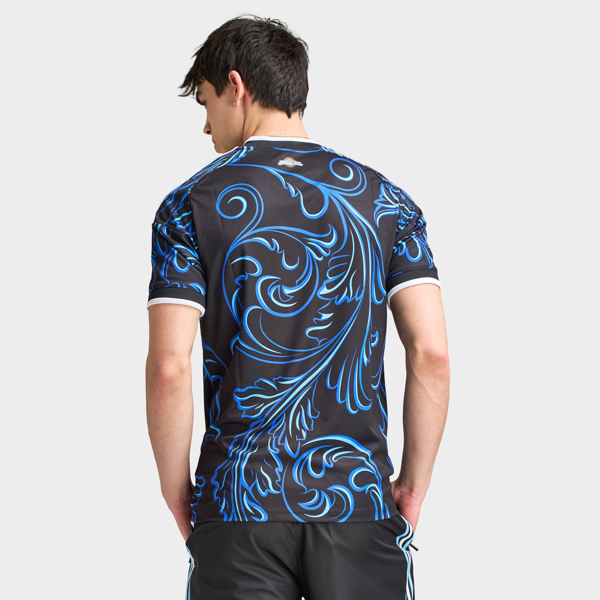 adidas Argentina Away Black / Lucid Blue - Blue – JD Sports