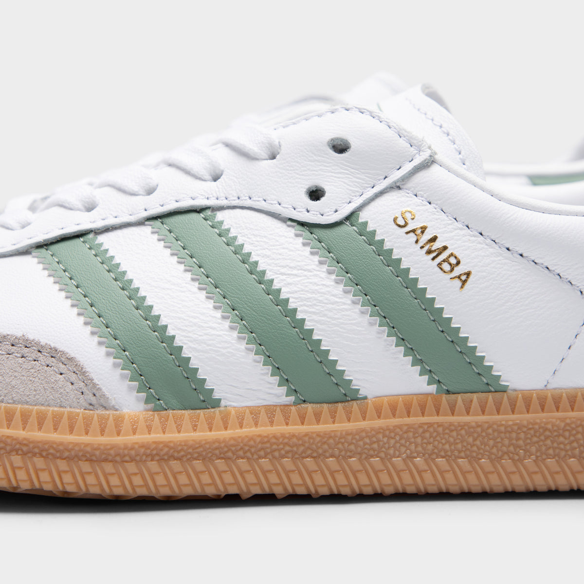 adidas gazelle silver green womens Women's Adidas Samba OG Silver Green IE7011 – Sneaker Junkies main image 1