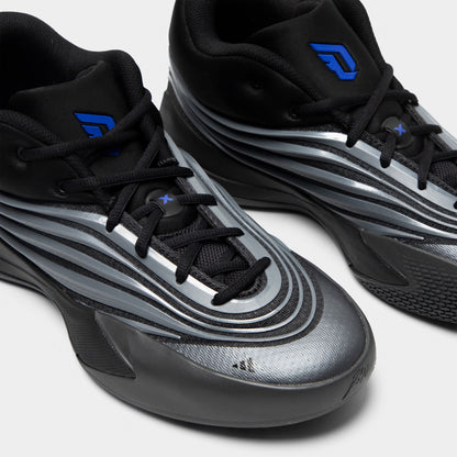 adidas Dame X Black / Iron Mountain - Lucky Blue