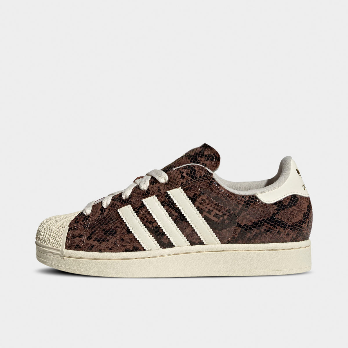 adidas Superstar pour femme, d'occasion, marron crème blanc