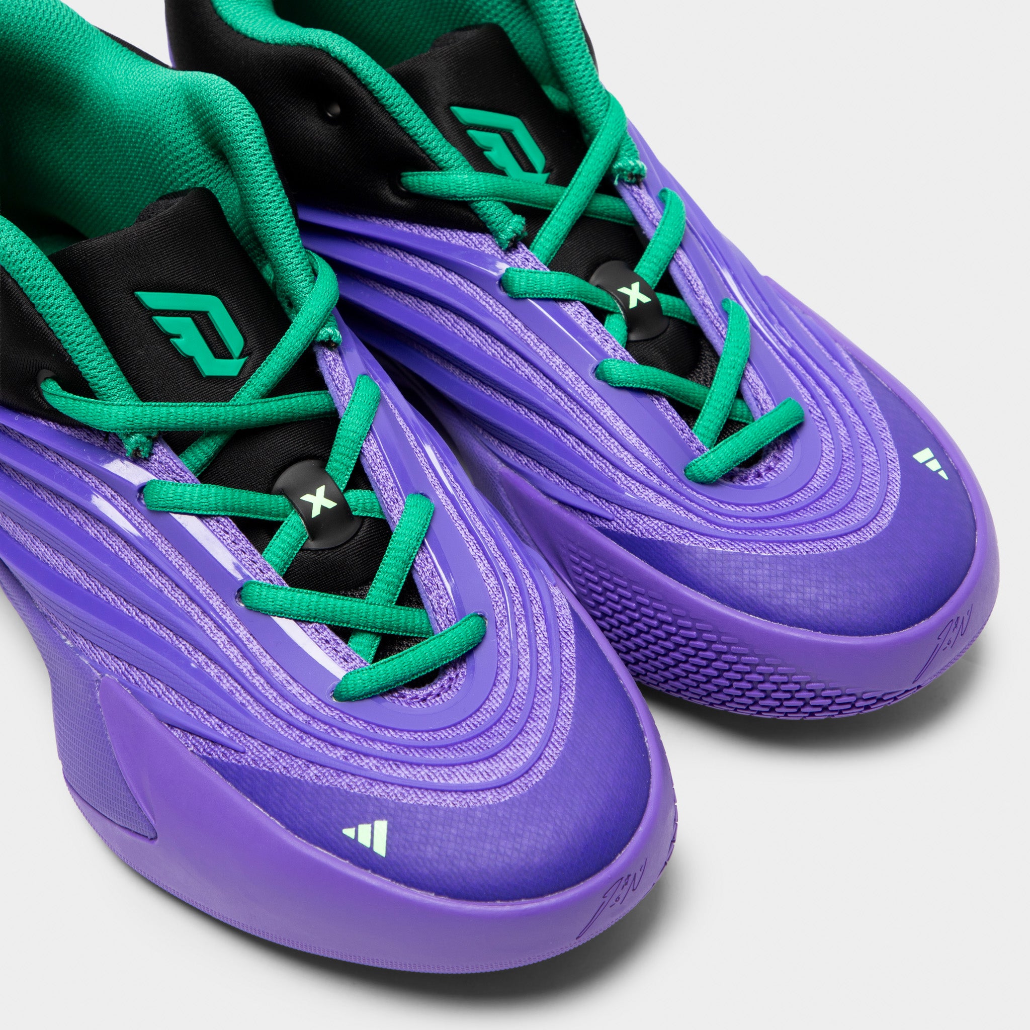 adidas Juniors' Dame X Purple Rush / Black - Court Green – JD Sports